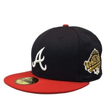 MLB 애틀랜타 브레이브스 1995 월드 시리즈 59fifty 네이비/레드 8 1/4 656698