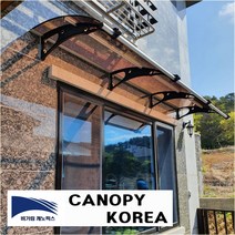 캐노픽스 1000x7800 캐노피 테라스 창문 렉산 처마 비가림 현관 주택 차양 비가리개, 브라운, 직결피스, 회색