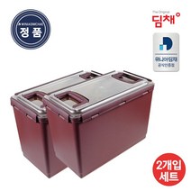 [정품] 위니아 딤채 김치통 김치용기 투명EZ생생용기 18L 2개입 (WD002849)