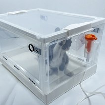 애완동물 산소방 강아지 코막힘 이동식 산소치료상자, 라지  25근내 반려동물에게 적합