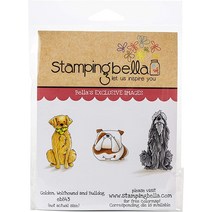 아마존 Stamping Bella 스탬프 미국: 원 사이즈 골든 울프하운드 & 불독