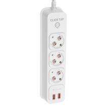 태주산업 부엉이클릭탭 USB형 로즈골드 3구, 5m, 1개