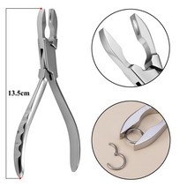천공기 PHC파일 펀칭기1PC 외과 강철 바디 피어싱 도구 클램프 Septum Tragus 귀 집게 안전 오픈 라운드 플, 22 OT14006-21