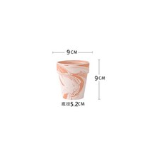 그로브팟 천연 비건 토기 화분 마끼아또 블루 화이트 무유약 통기 흡수 녹식 다육분 대구경, 홍도, 마끼아또9*91개입