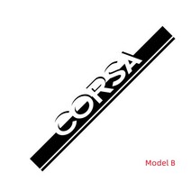자동차 후드 보닛 스포츠 스트라이프 Opel Corsa OPC GSI 3-5 도어 엔진 커버 장식 스티커 레이싱 비닐 데, 02 Model B_01 Glossy black