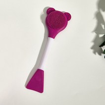 메이크업브러쉬세트 아이섀도우 파운데이션 블러셔 실리콘 코 브러시 블랙 헤드 브러시 코 브러시 양면 립, 한개옵션1, 02 보라색