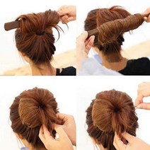 비앤비블 당고머리 인모 밴드 똥머리 가발 스크런치 올림머리끈