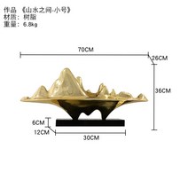 풍수 조각 실내 장식 호텔 로비 입구, D모델 골드 70cm