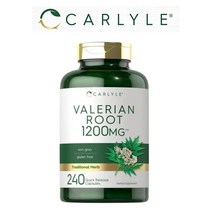 칼라일 발레리안 루트 길초근 쥐오줌풀 1200mg 240캡슐 Carlyle Valerian Root Non-GMO Gluten Free (미국배송)
