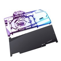 Bykski N-GY3090HOF-X GPU 워터 블록 갤럭시 호환 GeForce RTX 3090/3080/3080ti HOF 익스 카드 VGA 쿨러 1, 02 Block with plate 5V