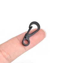 소지품 키링제작 열쇠고리 미니 카라비너 버클 3컬러, 블랙(1016-3)