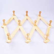 나무 자바라 옷걸이 벽 다용도 의류, 없음