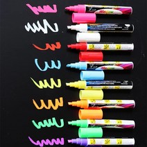 8 Pack Chalk Marker Pen Dry Erase Markers with Reversible Bullet Chisel Tip Fluorescent Markers Hi, 1