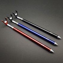 KC NEW 대물받침대 접이식받침대 2.1m 스테인리스 민물받침대 한라무역, 레드