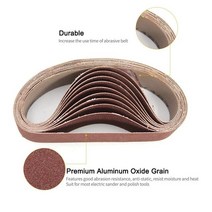 10pcs 30*330mm 샌딩 벨트 40-1000Grit 앵글 그라인더 샌딩 디스크 용 연삭 및 연마 Outils Abrasifs, 03 180grit