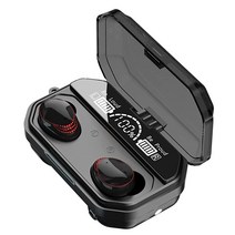 LIZHOUMIL 무선 이어버드 환경 노이즈 캔슬링 A18 블루투스 5.1인치 이어 헤드폰 마이크 USB-C 충전 케이스가 있는 방수 스테레오 이어폰 스포츠용 내장 헤드셋 베이스