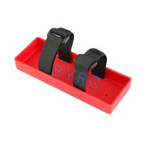 RC배터리 T-MOTOR 리튬폴리머배터리1PCS RC 모델 자동차 플라스틱 배터리 상자 트레이 1/10 크롤러 축 SCX1, 01 Red