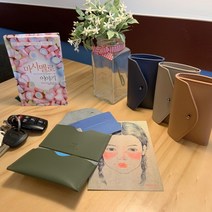 [복들가요]풀스키니 가죽 카드 지갑 여성용 반지갑 다운오렌지##*boba419