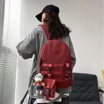 패션 중 남여 여성 데크라 백팩 학생 블랙 무지 가방 공용 남성 남자 TK-P056 남녀