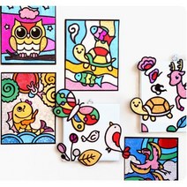 [ABC문구] 민화 포일 아트 세트 만들기 꾸미기 팝아트 동물 캐릭터 크리스마스, 1. 민화 포일아트 (어변성룡도), 1개