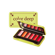 컬러딥 6컬러 리드마이 립팔레트, 젤리+코랄+피치+살몬+패션+애플, 7개