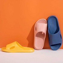 슬리퍼 커플 욕실 욕실화 미끄럼방지 폭신, 38-39 주황색