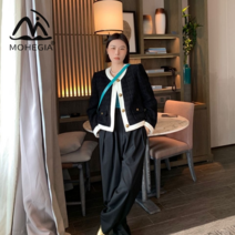 MOHEGIA 봄 여성 코트 패션 새로운 탑