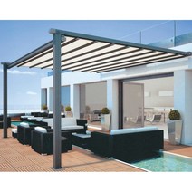 파고라 가제보원격 알루미늄 합금 방풍 커튼 Pergola 생물 가격 전기 전망대, 한개옵션0