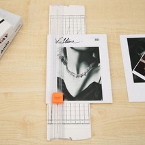 리코 종이 재단기 절단기 컷팅기 A4 문서 사진, 화이트