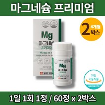 리얼 프리미엄 마그네슘 350 비타민B6 보충제 마그네시움 비타민A 셀렌 노인 신경 근육 기능 영양제, 2박스