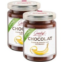 Grashoff Chocolat Creme 그라스호프 바나나 다크 초콜릿 크림 스프레드 초코잼 250g 2팩