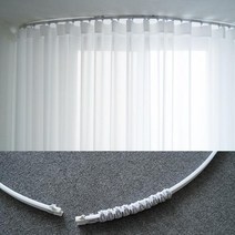 컷팅하는 라운드 커튼곡선레일 12번 (360cm)