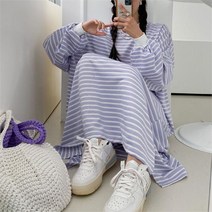 [더폰드] 단가라 오버핏 롱원피스[4컬러]