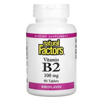 내추럴 팩터스 비타민B2 리보플라빈 100mg 90정, 1개