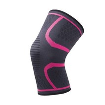 무릎 팔꿈치 보호대 탄성 무릎 패드 나일론 스포츠 1 개 기어 Patella Brace 조깅 농구 배구 지지, 04 분홍색_03 XL