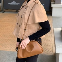 끄레앙 여성 소가죽 가방 체인 만두백 크로스백 클러치백
