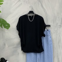 [행복여] 핀턱 셔링 드레이프 루즈 가오리핏 블라우스