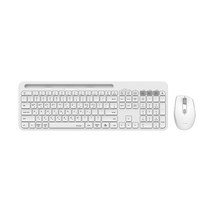 퓨전에프앤씨 아이노트 KM680RB 멀티페어링 무선 블루투스 키보드 마우스, 화이트