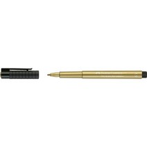 일본직발송 3. 파버 카스텔(FABER-CASTELL) 파버 카스텔 수성 마커 피트 아티스트 펜 250 골드 1.5 167 35, One Size, 골드,1.5