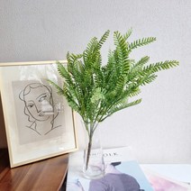 초록잎사귀 노무라 고사리 조화부쉬 장식