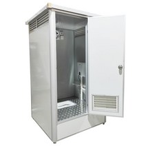이동식 간이 농막 현장 공중 임시 야외 화장실 샤워실, D 샤워가 있는 1.28x1.28x2.3