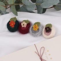 핸드메이드 포그니 플라워 브로치