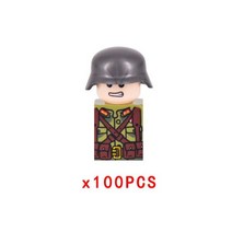 중국레고 밀리터리 moc 군사 파멸 swat 무기 빌딩 블록 피규어 액세서리 슈팅 훈련 기지 육군 군인 부품 벽돌 어린이 장난감, 군인 02