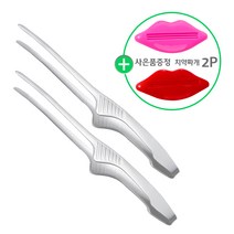 1+1 (고기집게 A타입 중형 2P+ 사은품 : 치약짜게 A타입 2P) 스텐 갈비 주방 요리 숯 핀셋