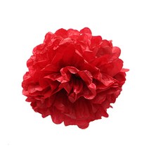 꽃볼 20cm 꽃모빌 폼폼꽃 파티장식 레드