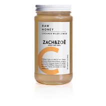 미국직구 Zach & Zoe Sweet Bee Farm의 여과되지 않은 생꿀 – 강력한 아미노산 효소 비타민 포장된 퓨어 농장에서 키운 꿀 (크림드 - 16온스), 수량, 상세참조