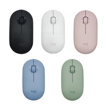 로지텍 페블 무선마우스, M350, 파우더 핑크