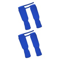 2 쌍 여성 신 Instep 경비원 훈련 다리 패드 캐주얼 천 복싱 MMA 빨, 폴리에스테르, M과 S 블루