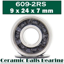 609 Hybrid Ceramic Bearing 9*24*7 mm ( 1 PC ) Industry Motor Spindle 609HC Hybrids Si3N4 Ball Be, 보여진 바와 같이