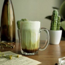 ¶⊙핫딜_A+ 홈카페잔 허브티잔 투명한 손잡이 미니커피컵 유리컵 유리받침 (Rr*‡b), DoDream™ 05 Ry337_유리받침 2p_DD™